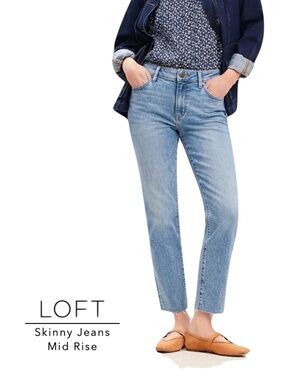 Loft skinny denim jeans size 30 | 10